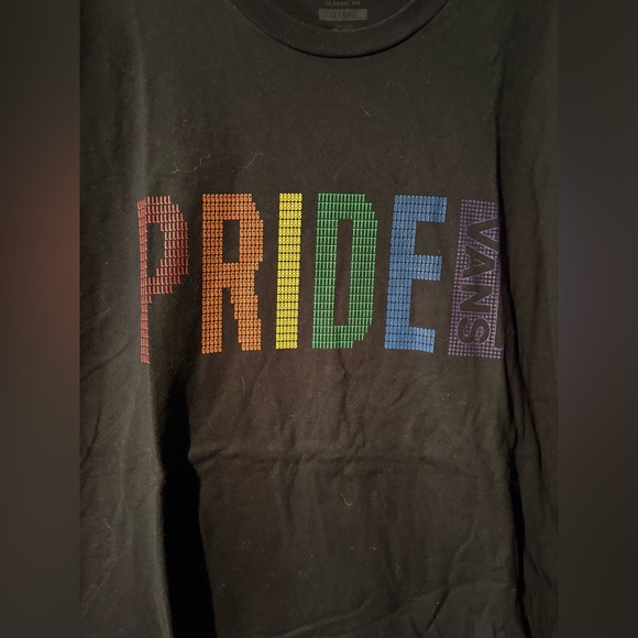 NWOT Vans Pride rainbow black t-shirt size XXL classic fit - Picture 2 of 5